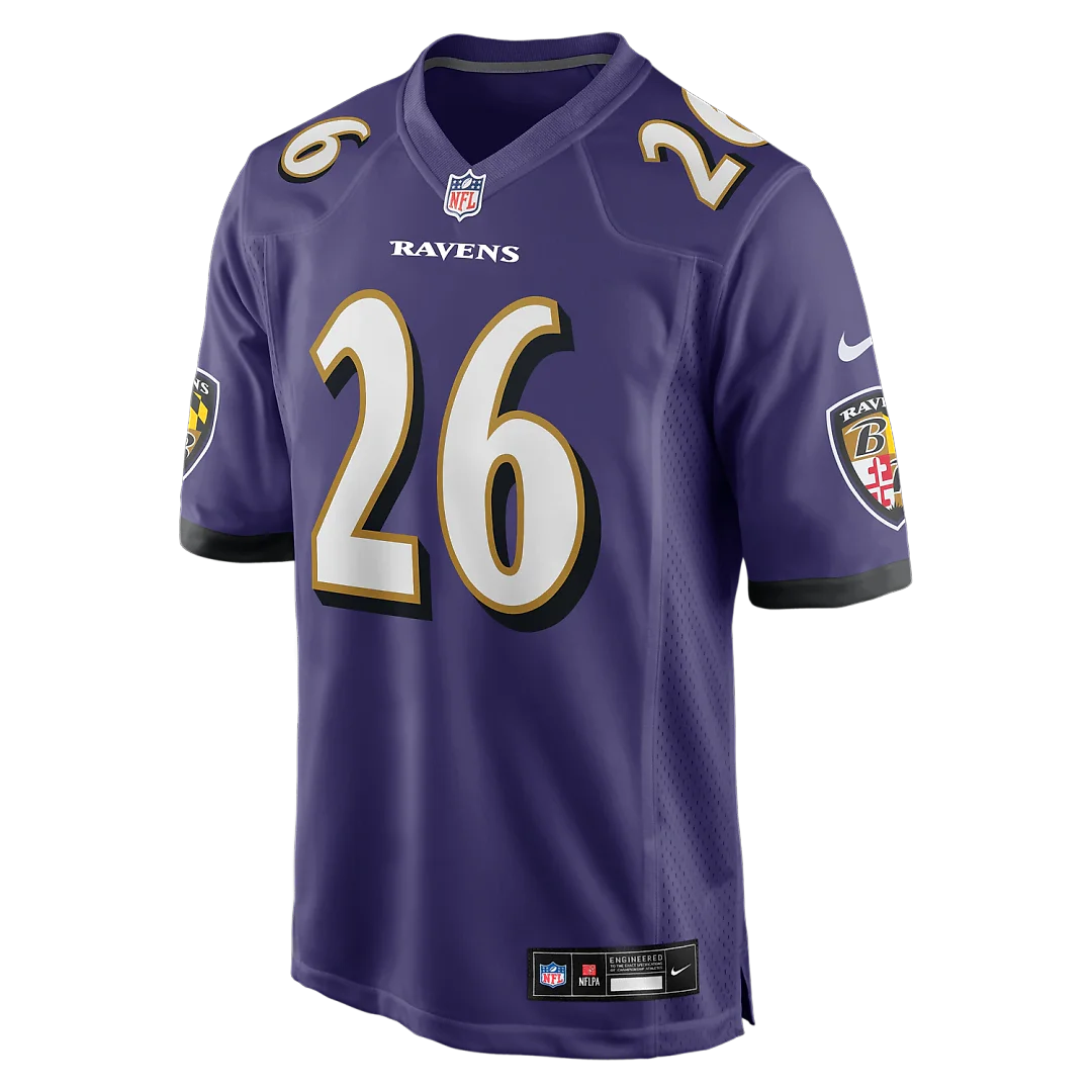 Zennovawear Rasheen Ali Baltimore Ravens Team Game Jersey - Purple