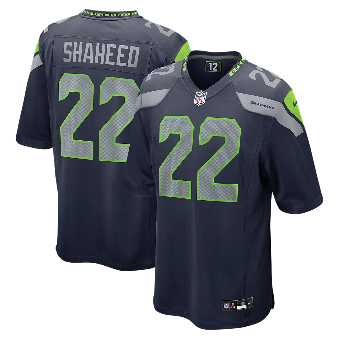Zennovawear Rashid Shaheed Seattle Seahawks Team Game Jersey - College Navy