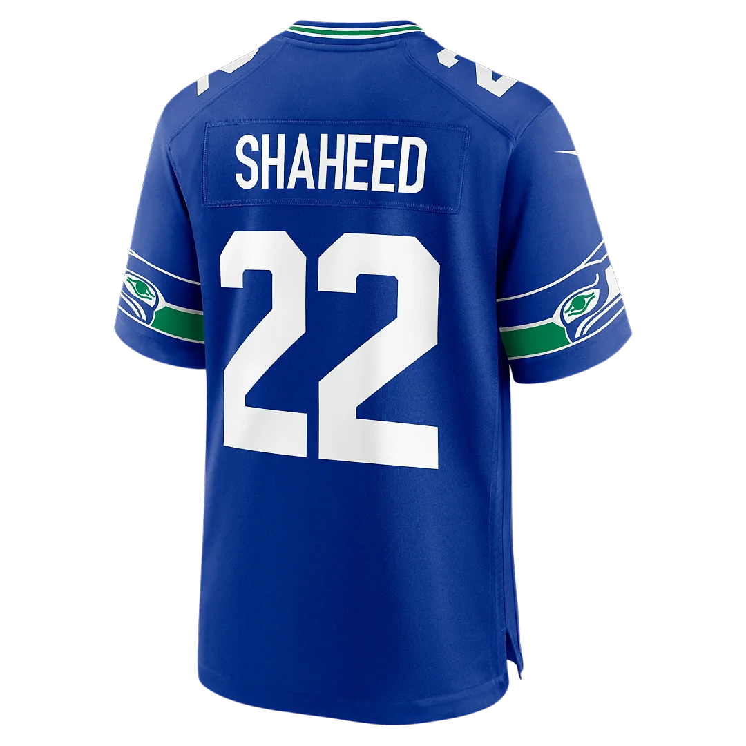 Zennovawear Rashid Shaheed Seattle Seahawks Alternate Game Jersey - Royal