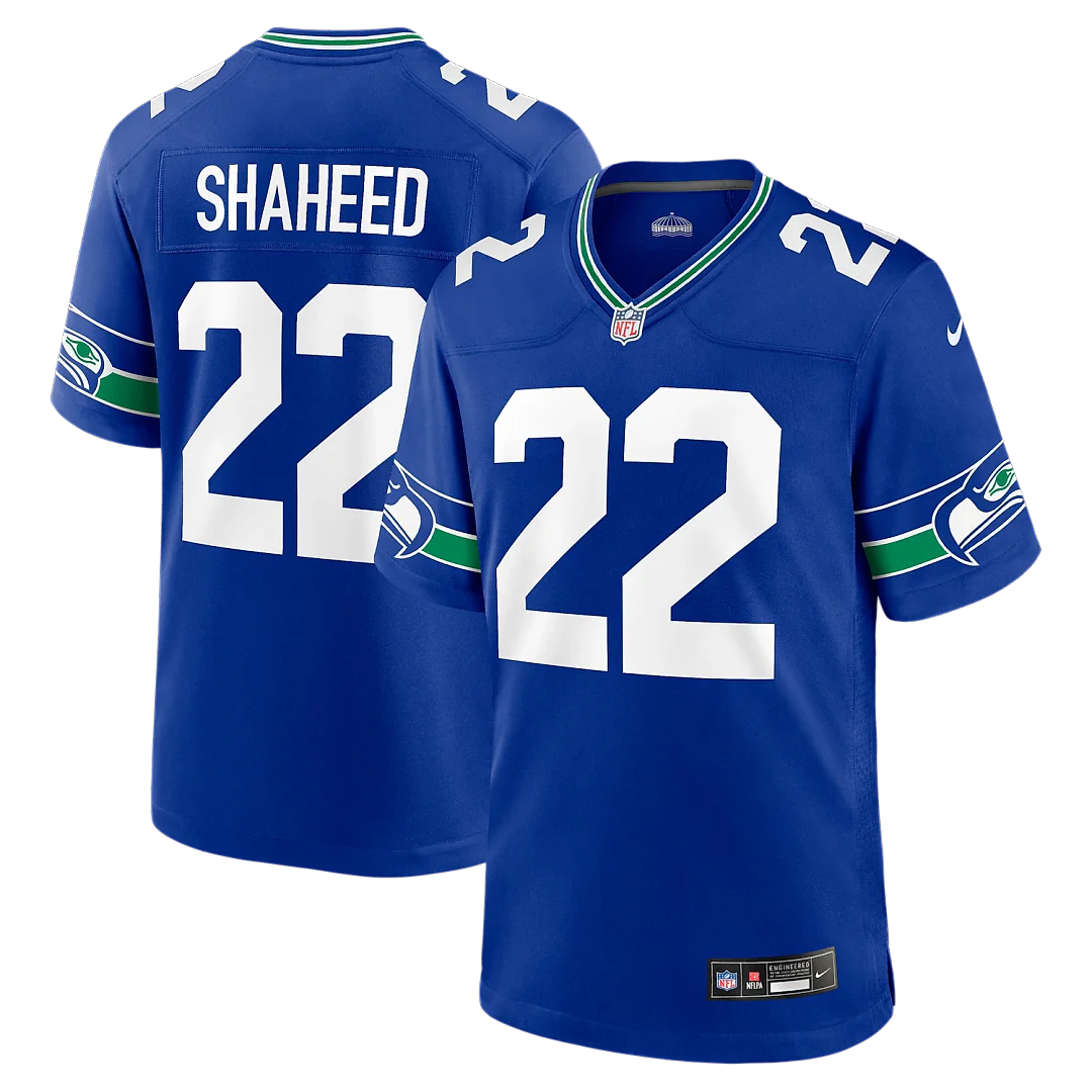 Zennovawear Rashid Shaheed Seattle Seahawks Alternate Game Jersey - Royal