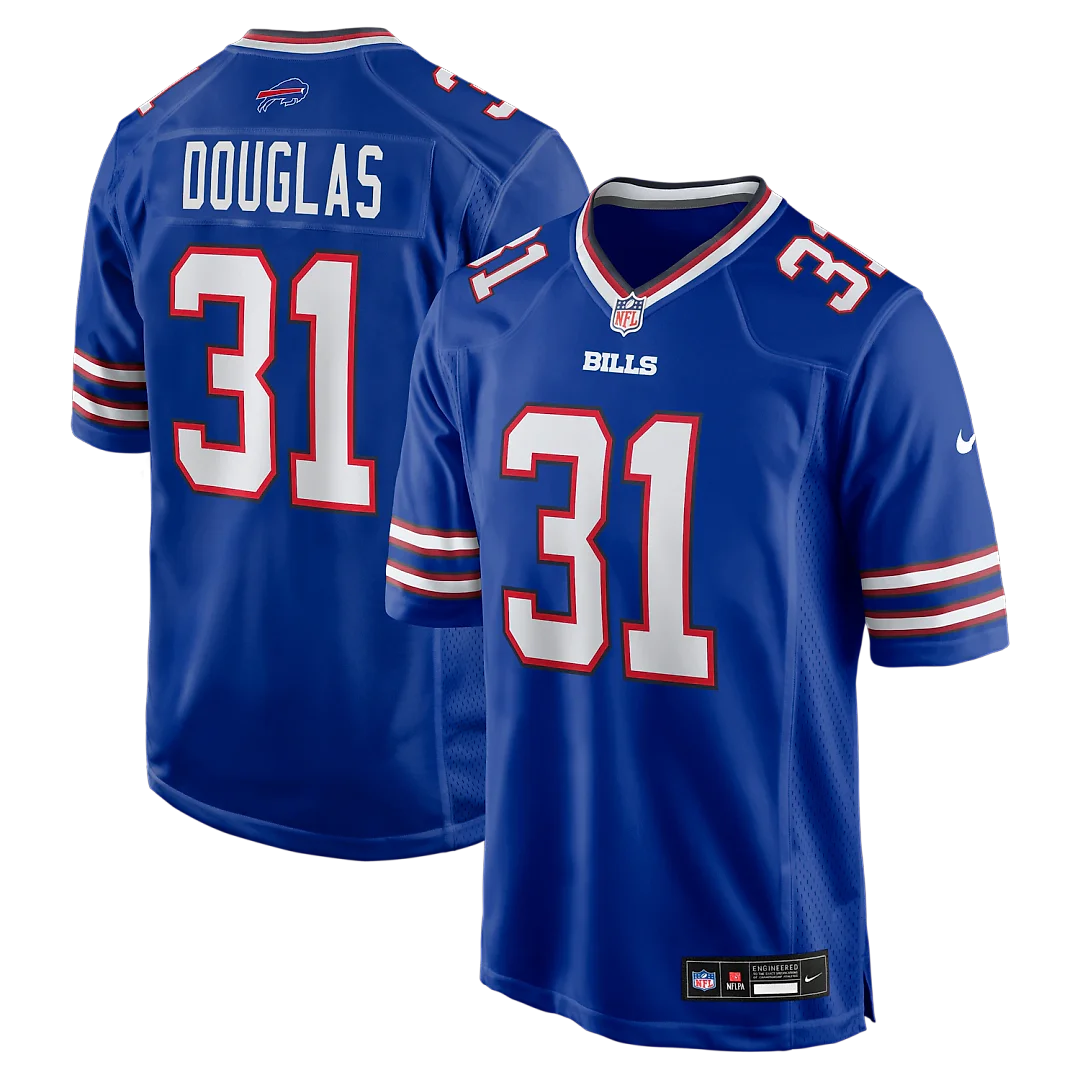 Zennovawear Rasul Douglas Buffalo Bills Game Jersey - Royal