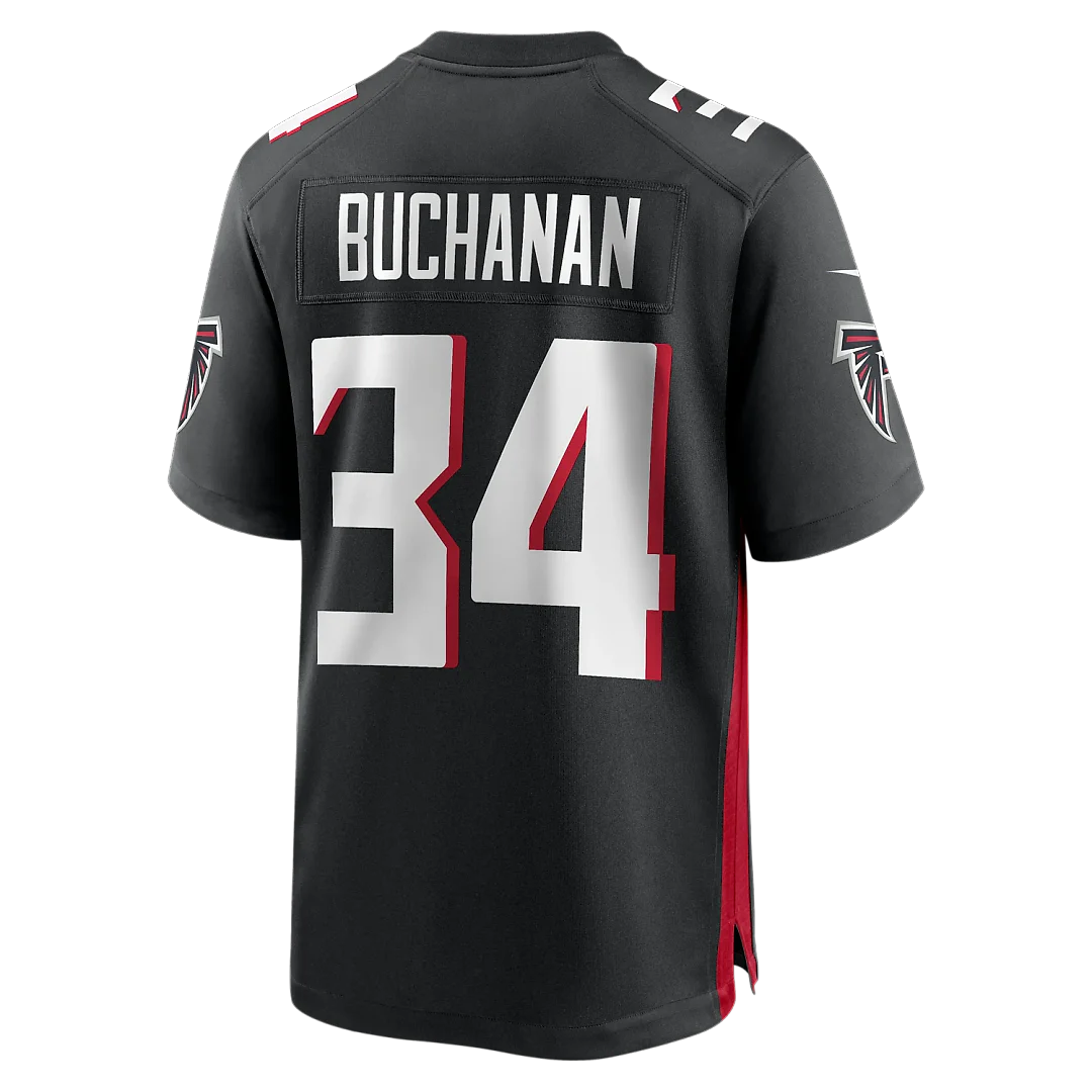 Zennovawear Ray Buchanan Atlanta Falcons Game Retired Player Jersey - Black