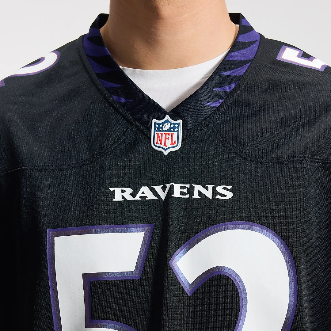 Zennovawear Ray Lewis Baltimore Ravens Alternate Retired Player Game Jersey - Black