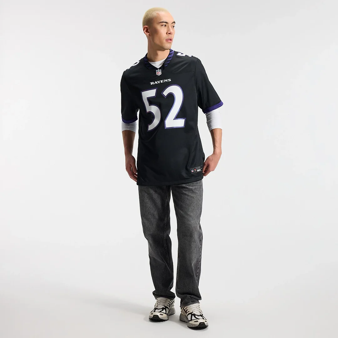 Zennovawear Ray Lewis Baltimore Ravens Alternate Retired Player Game Jersey - Black