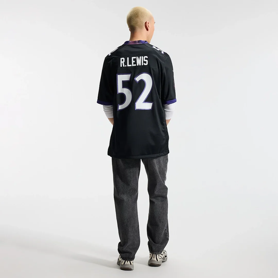 Zennovawear Ray Lewis Baltimore Ravens Alternate Retired Player Game Jersey - Black
