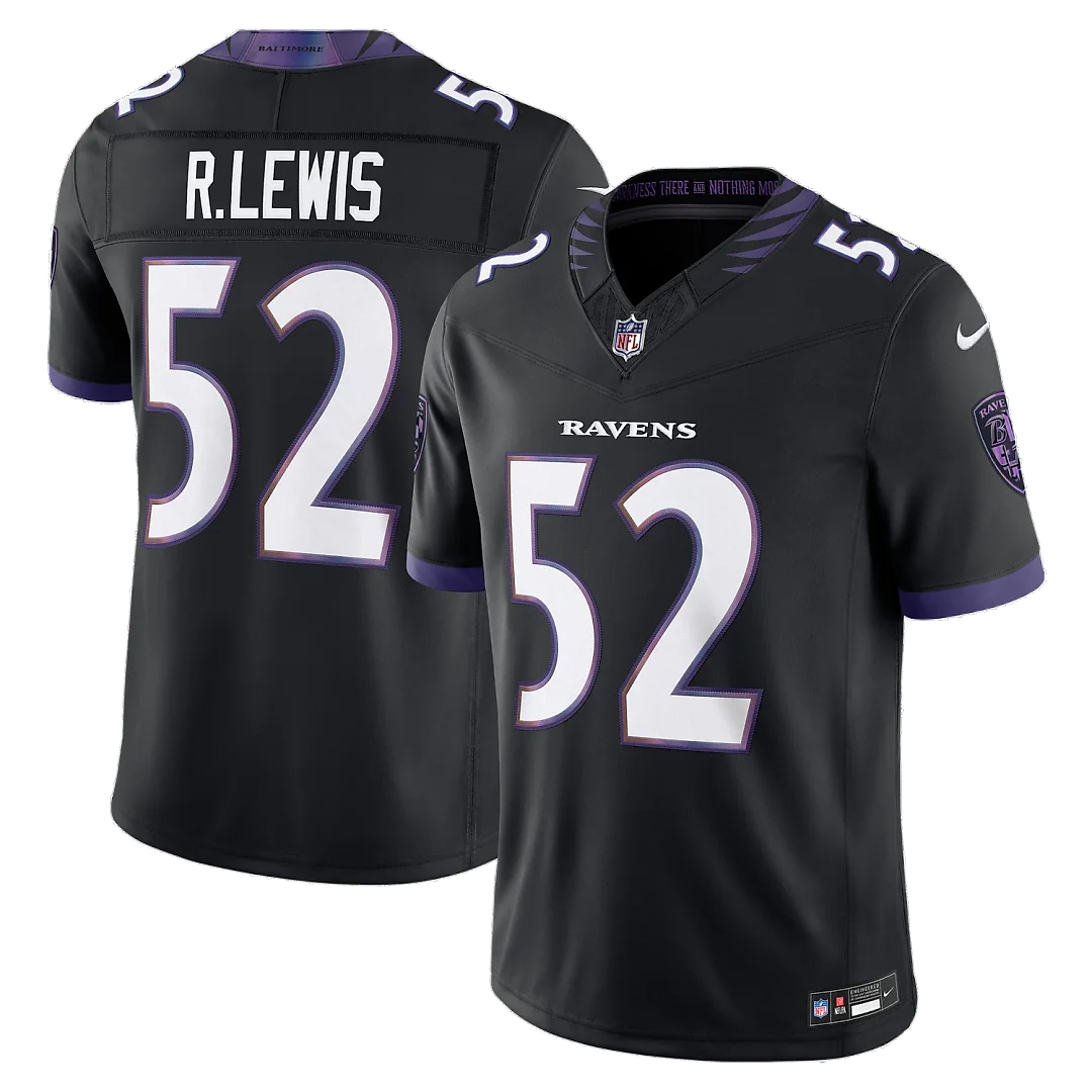 Zennovawear Ray Lewis Baltimore Ravens Alternate Vapor FUSE. Stitched Retired Player Limited Jersey - Black