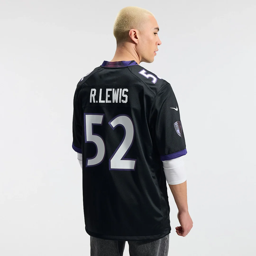Zennovawear Ray Lewis Baltimore Ravens Alternate Retired Player Game Jersey - Black