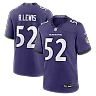 Zennovawear Ray Lewis Baltimore Ravens Team Retired Player Game Jersey - Purple