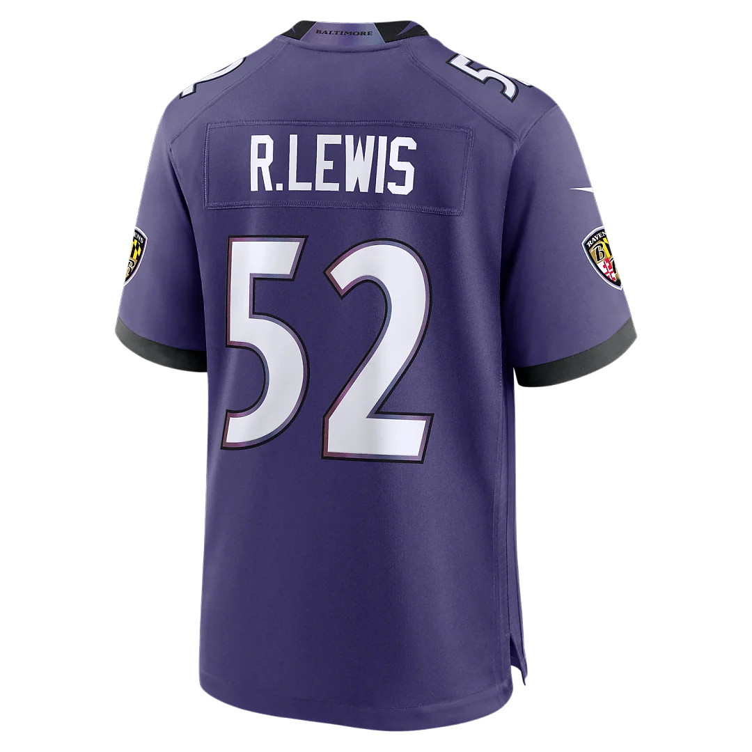 Zennovawear Ray Lewis Baltimore Ravens Team Retired Player Game Jersey - Purple