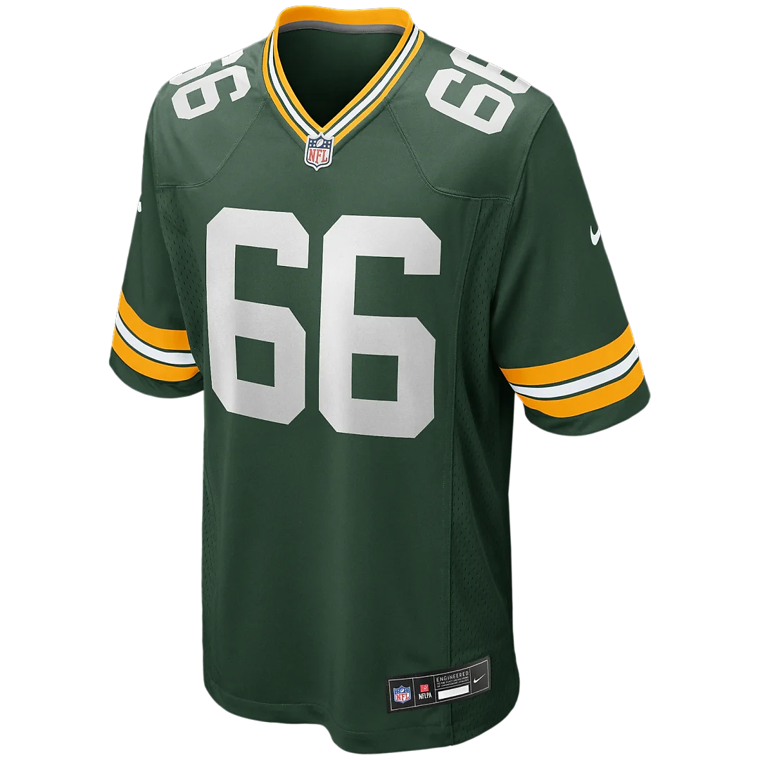Zennovawear Ray Nitschke Green Bay Packers Game Retired Player Jersey - Green