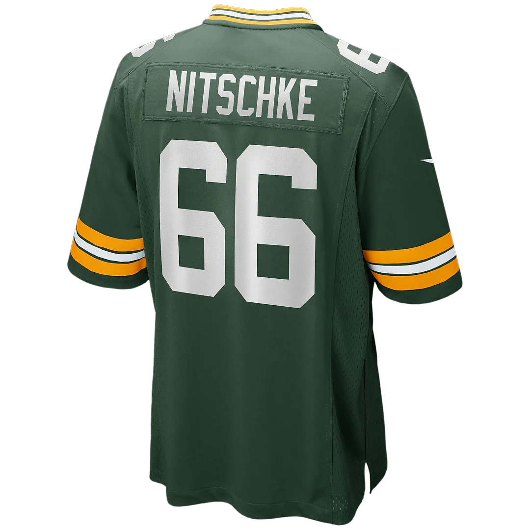 Zennovawear Ray Nitschke Green Bay Packers Game Retired Player Jersey - Green