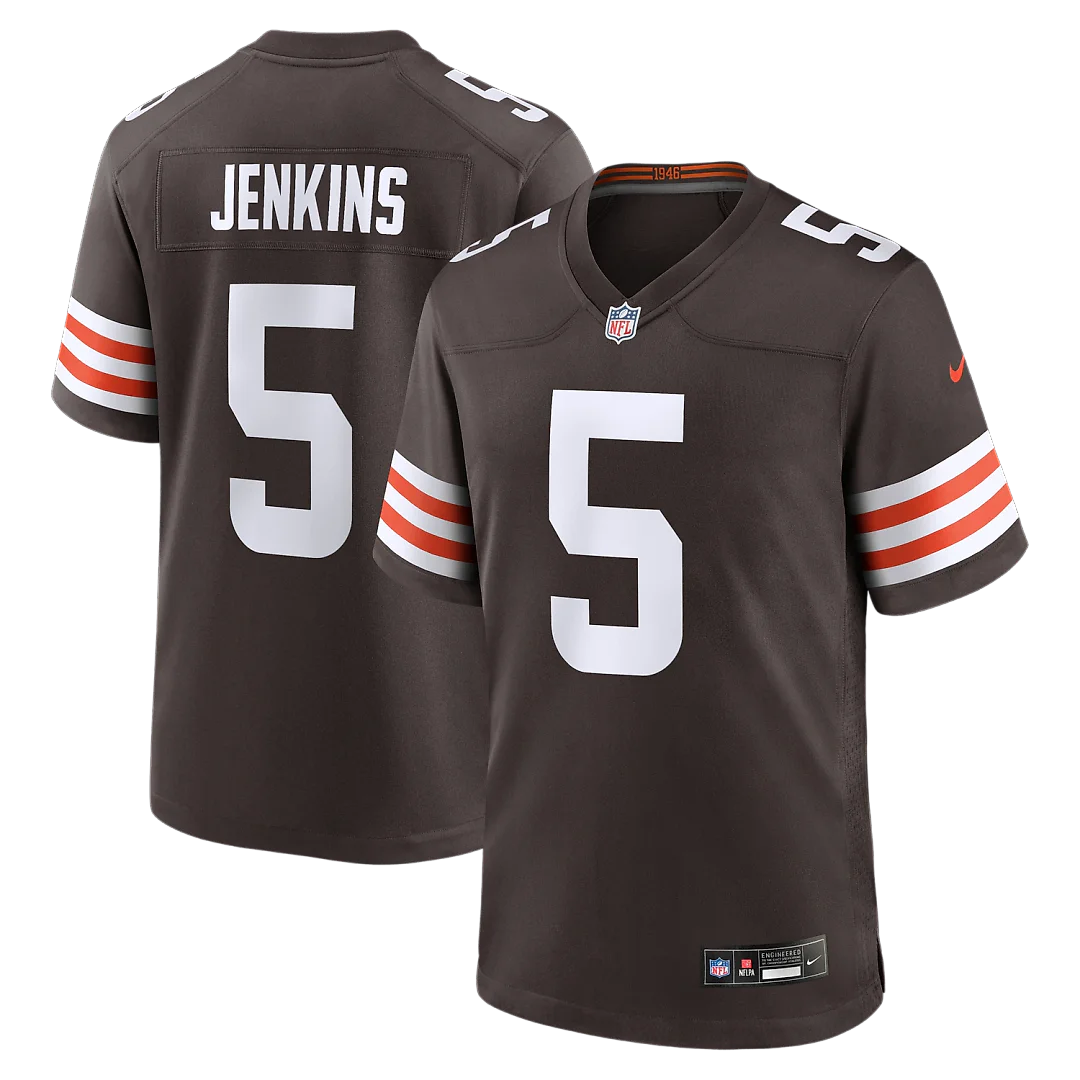 Zennovawear Rayshawn Jenkins Cleveland Browns Team Game Jersey - Brown