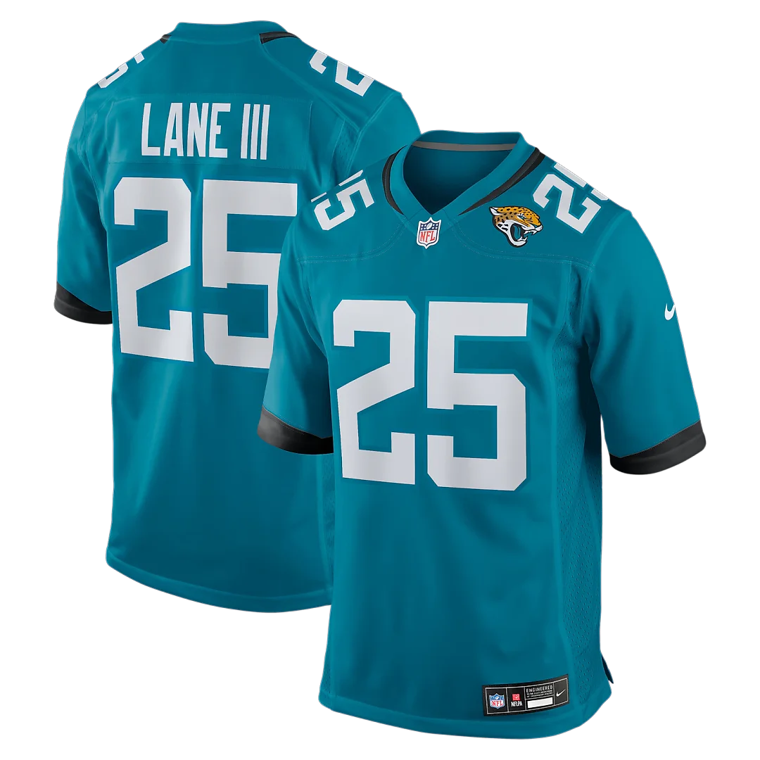 Zennovawear Rayuan Lane III Jacksonville Jaguars Team Game Jersey - Teal