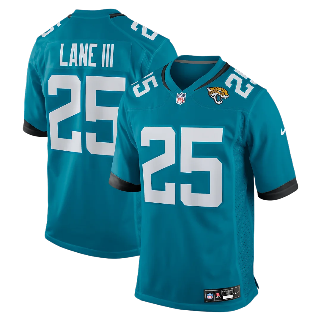Zennovawear Rayuan Lane III Jacksonville Jaguars Team Game Jersey - Teal