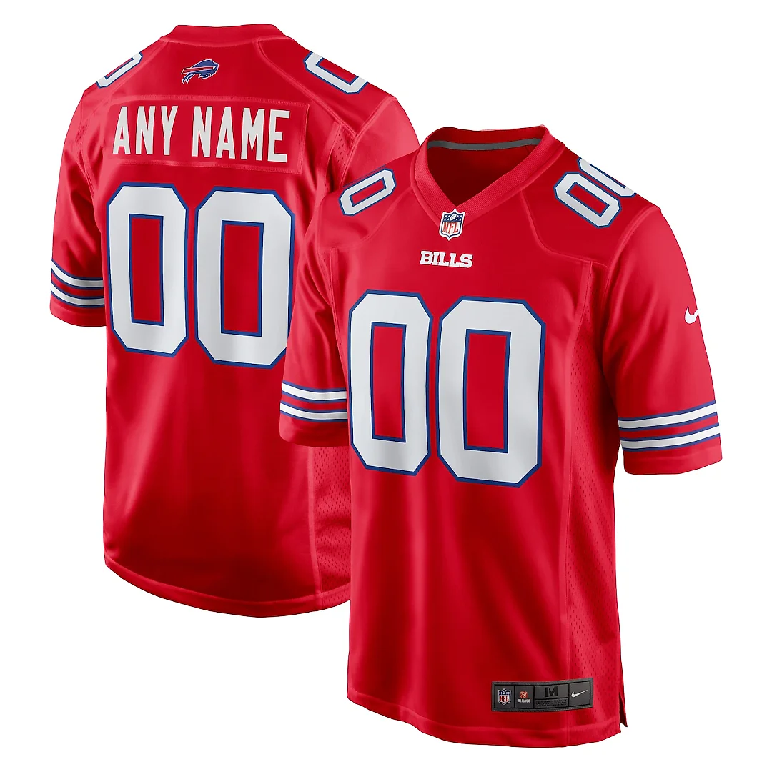 Zennovawear Buffalo Bills Alternate Custom Game Jersey - Red