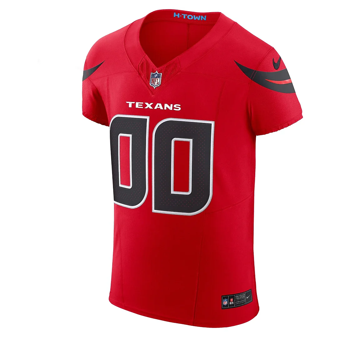 Zennovawear Houston Texans Alternate Vapor FUSE. Elite Custom Jersey - Red