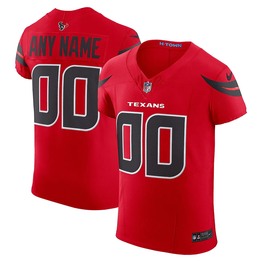 Zennovawear Houston Texans Alternate Vapor FUSE. Elite Custom Jersey - Red