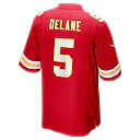 Zennovawear Kansas City Chiefs 2026 NFL Draft First Round Pick No. 6 Team Game Jersey - Red