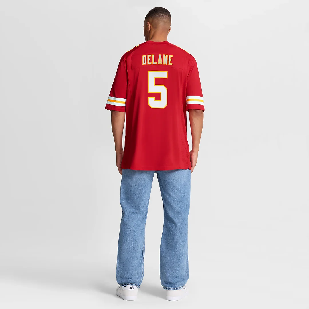 Zennovawear Kansas City Chiefs 2026 NFL Draft First Round Pick No. 6 Team Game Jersey - Red