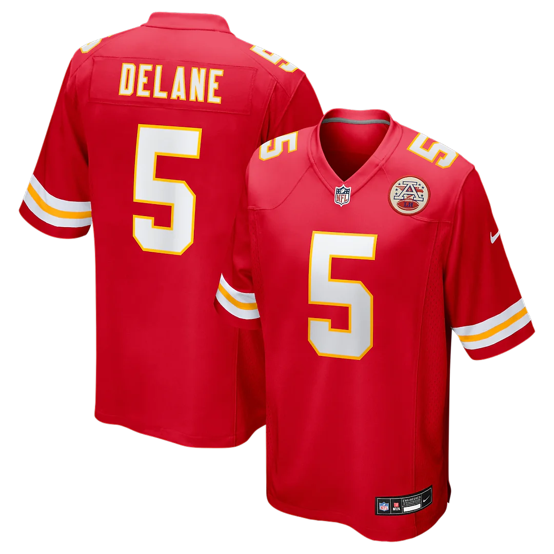 Zennovawear Kansas City Chiefs 2026 NFL Draft First Round Pick No. 6 Team Game Jersey - Red