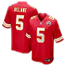 Zennovawear Kansas City Chiefs 2026 NFL Draft First Round Pick No. 6 Team Game Jersey - Red