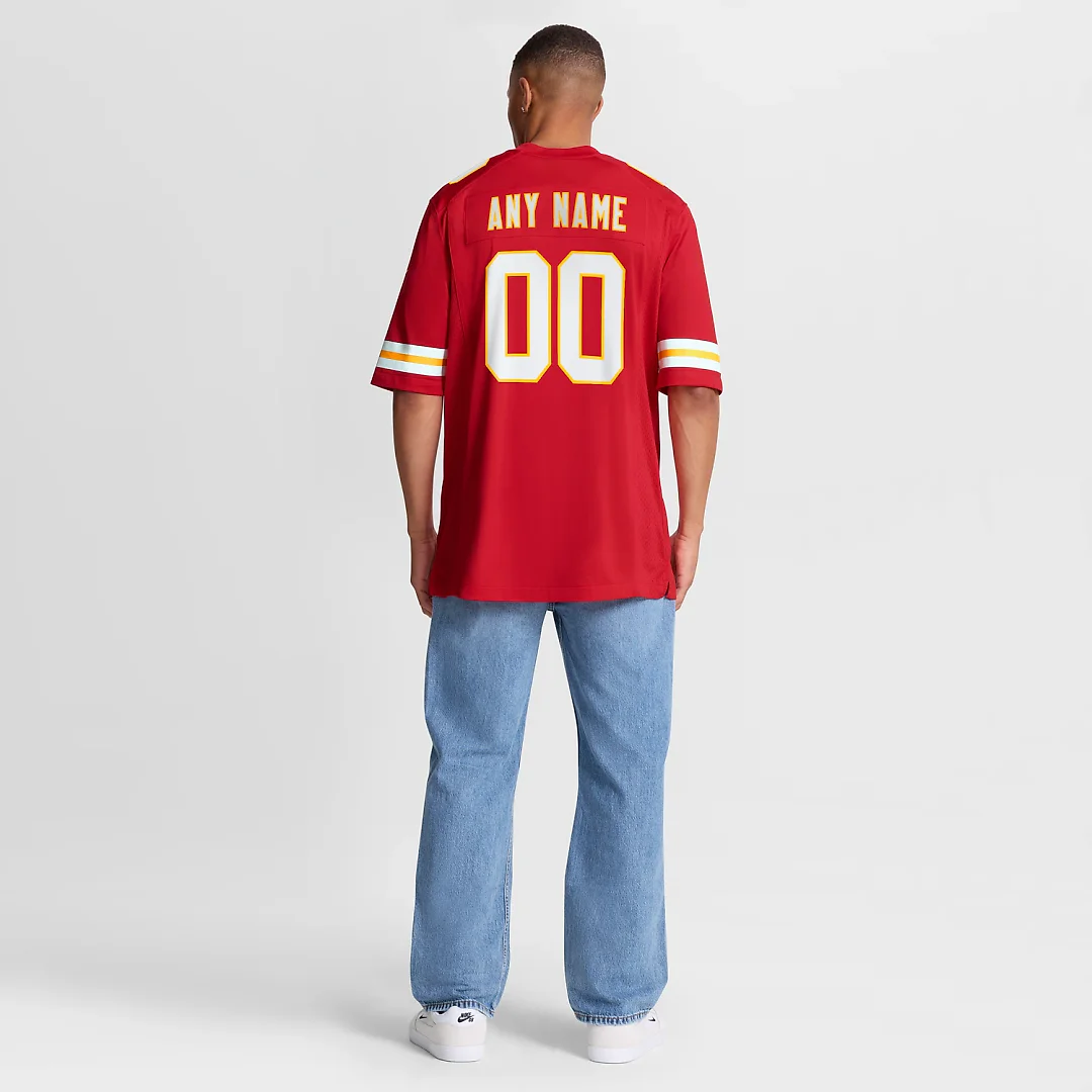 Zennovawear Kansas City Chiefs Custom Game Jersey - Red