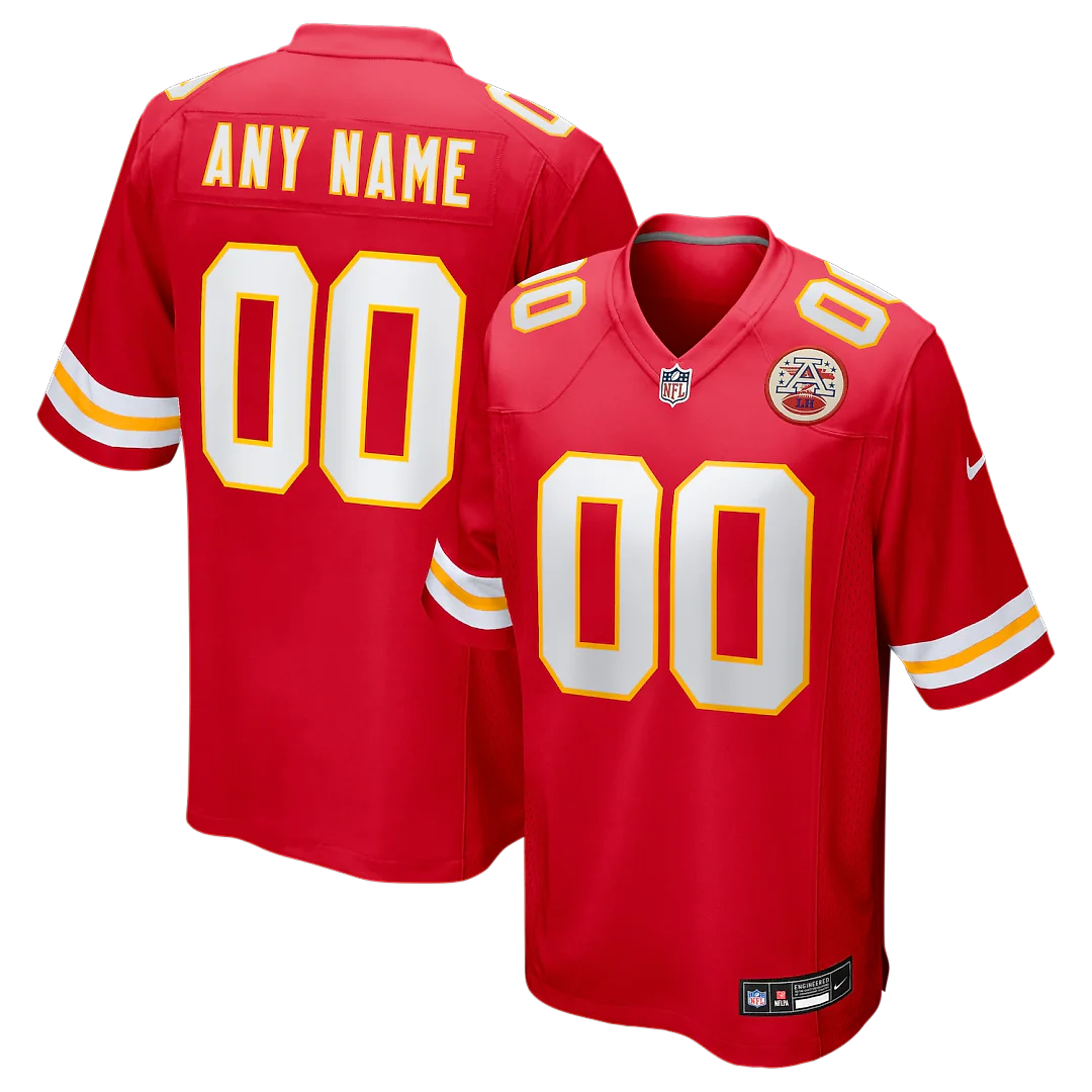 Zennovawear Kansas City Chiefs Custom Game Jersey - Red
