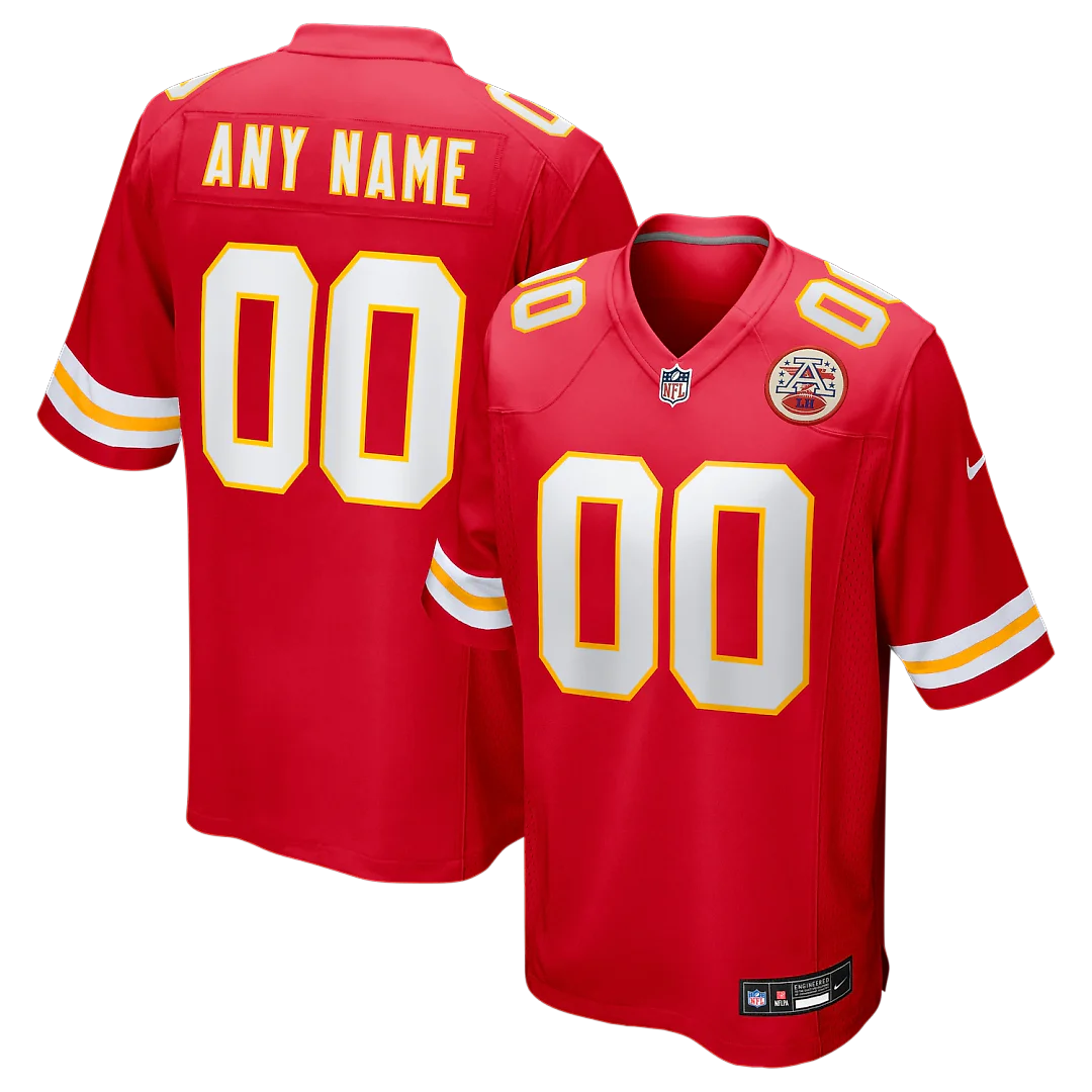 Zennovawear Kansas City Chiefs Custom Game Jersey - Red