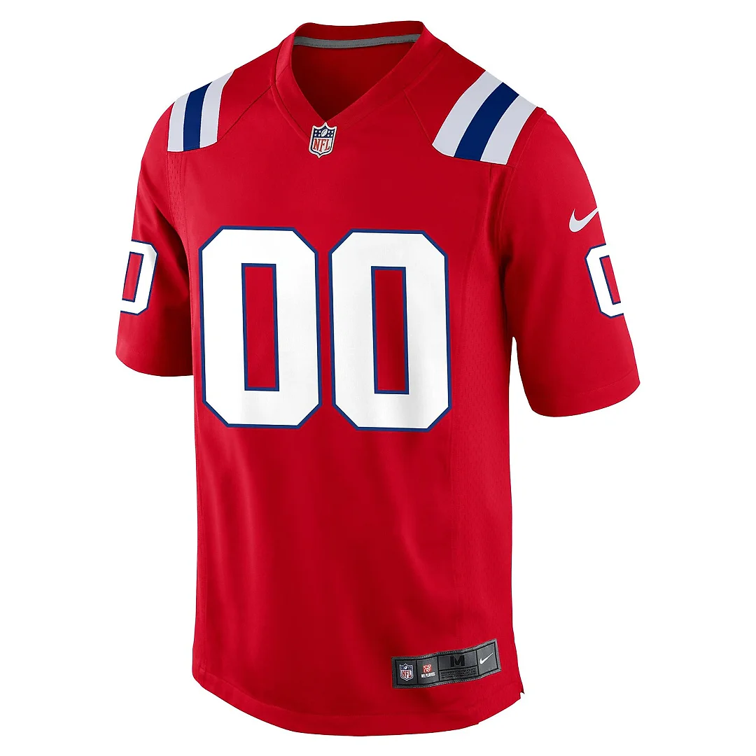 Zennovawear New England Patriots Alternate Custom Jersey - Red