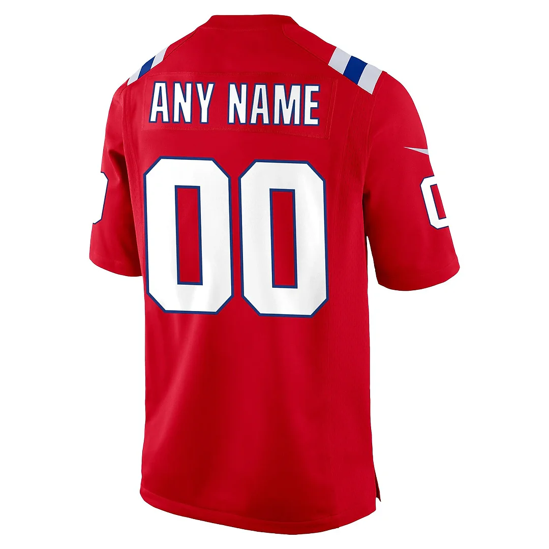 Zennovawear New England Patriots Alternate Custom Jersey - Red