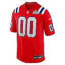 Zennovawear New England Patriots Super Bowl LX Patch Custom Game Jersey - Red