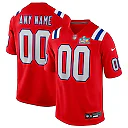 Zennovawear New England Patriots Super Bowl LX Patch Custom Game Jersey - Red