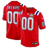 Zennovawear New England Patriots Super Bowl LX Patch Custom Game Jersey - Red