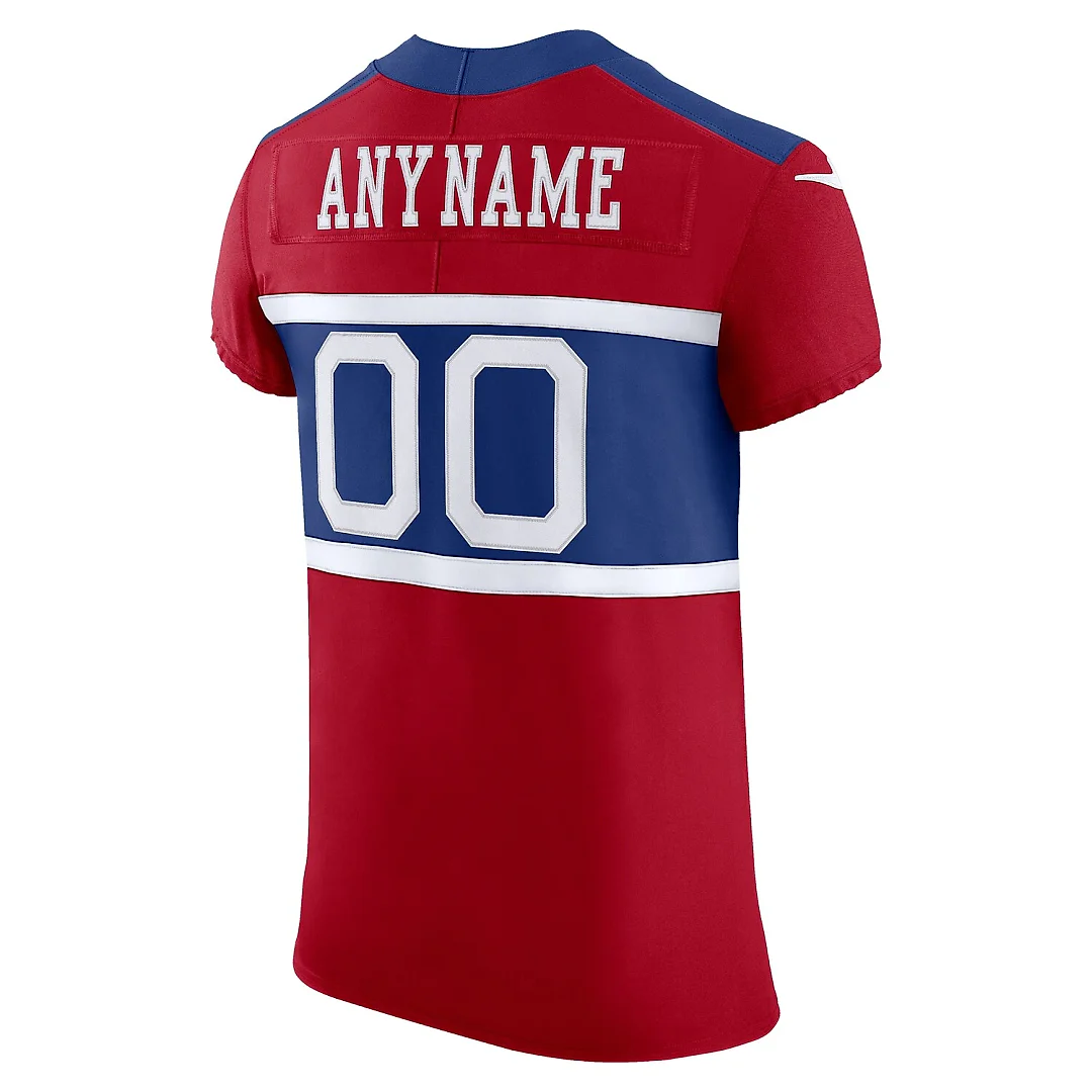 Zennovawear New York Giants Alternate Vapor FUSE. Elite Custom Jersey - Red