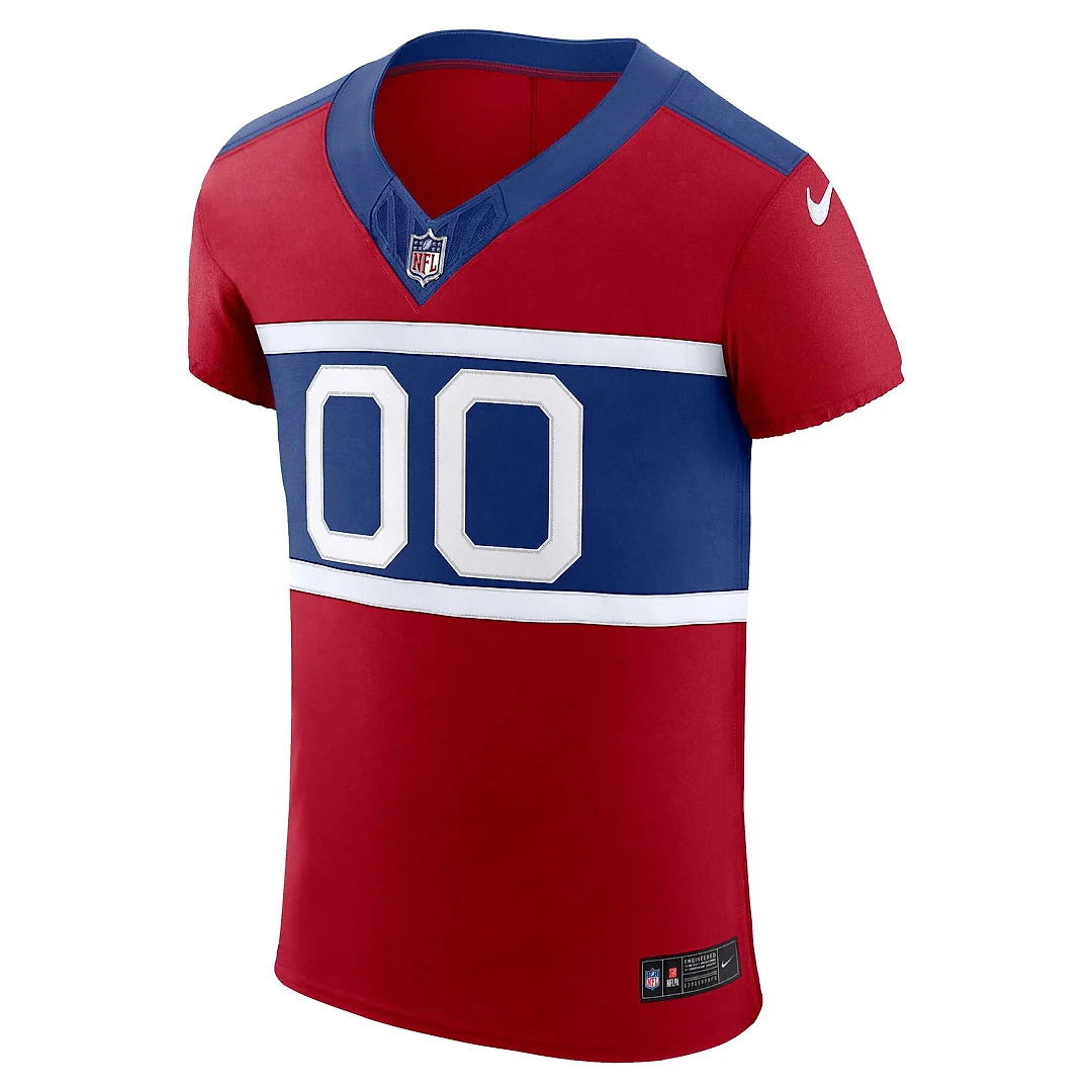 Zennovawear New York Giants Alternate Vapor FUSE. Elite Custom Jersey - Red