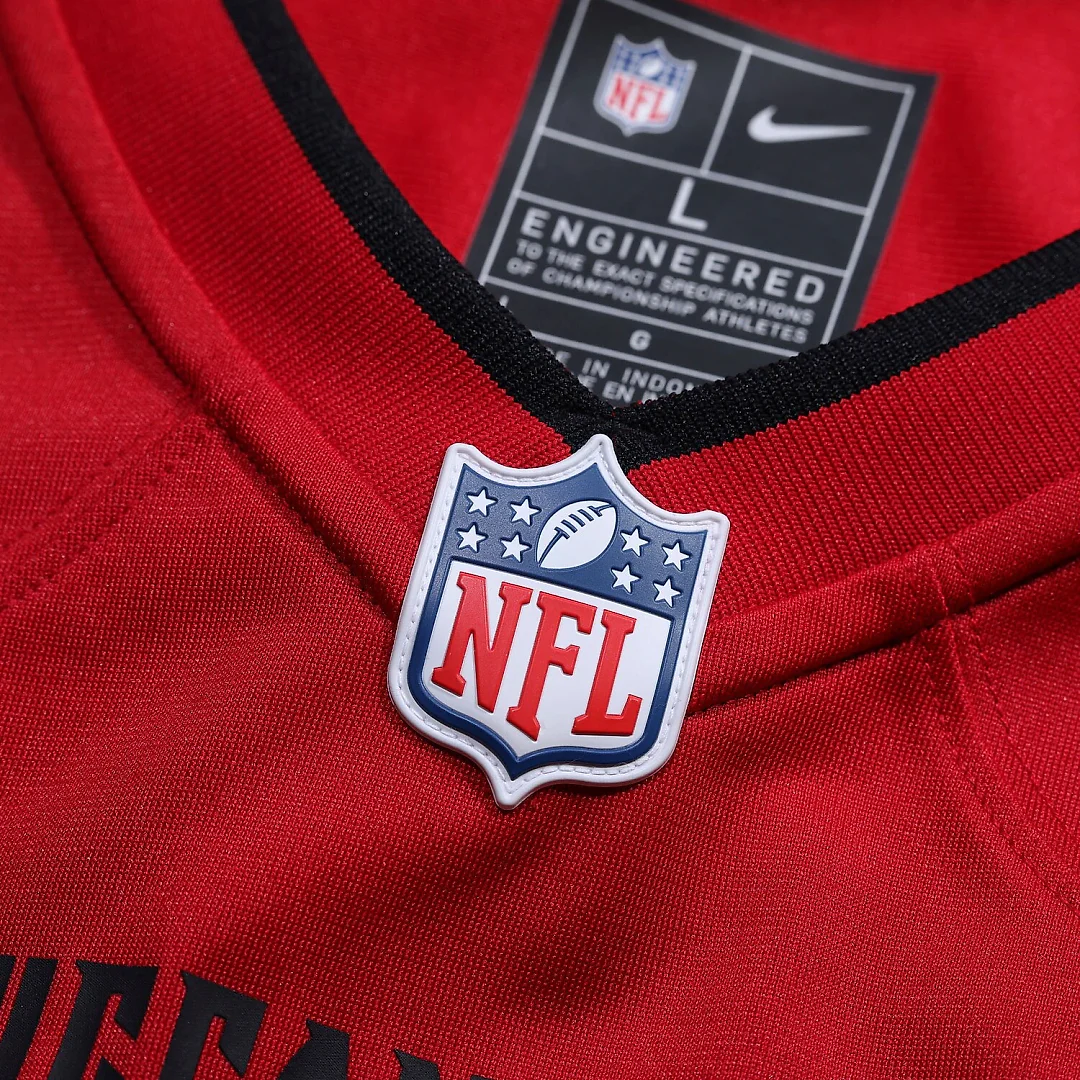 Zennovawear Men's Red Tampa Bay Buccaneers Team Custom Game Jersey