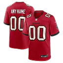 Zennovawear Men's Red Tampa Bay Buccaneers Team Custom Game Jersey