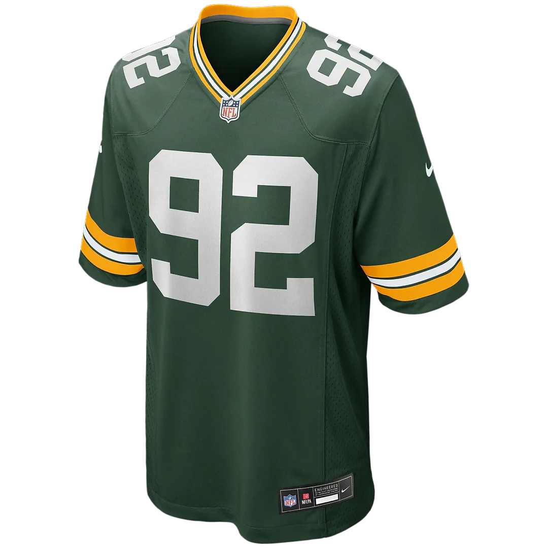 Zennovawear Reggie White Green Bay Packers Game Retired Player Jersey - Green