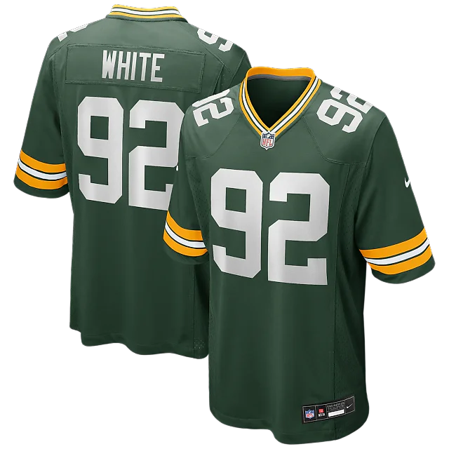 Zennovawear Reggie White Green Bay Packers Game Retired Player Jersey - Green
