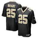 Zennovawear Rejzohn Wright New Orleans Saints Team Game Jersey - Black