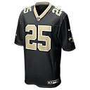 Zennovawear Rejzohn Wright New Orleans Saints Team Game Jersey - Black