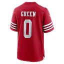 Zennovawear Renardo Green San Francisco 49ers Game Jersey - Scarlet