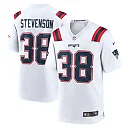 Zennovawear Rhamondre Stevenson New England Patriots Game Player Jersey - White