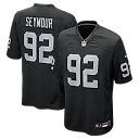 Zennovawear Richard Seymour Las Vegas Raiders Retired Player Game Jersey - Black