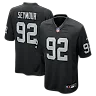Zennovawear Richard Seymour Las Vegas Raiders Retired Player Game Jersey - Black