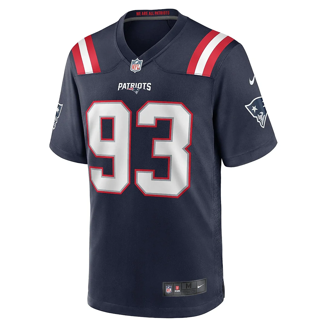 Zennovawear Richard Seymour New England Patriots Retired Player Game Jersey - Navy