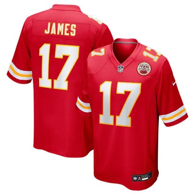 Zennovawear Richie James Kansas City Chiefs Game Jersey - Red