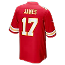 Zennovawear Richie James Kansas City Chiefs Game Jersey - Red