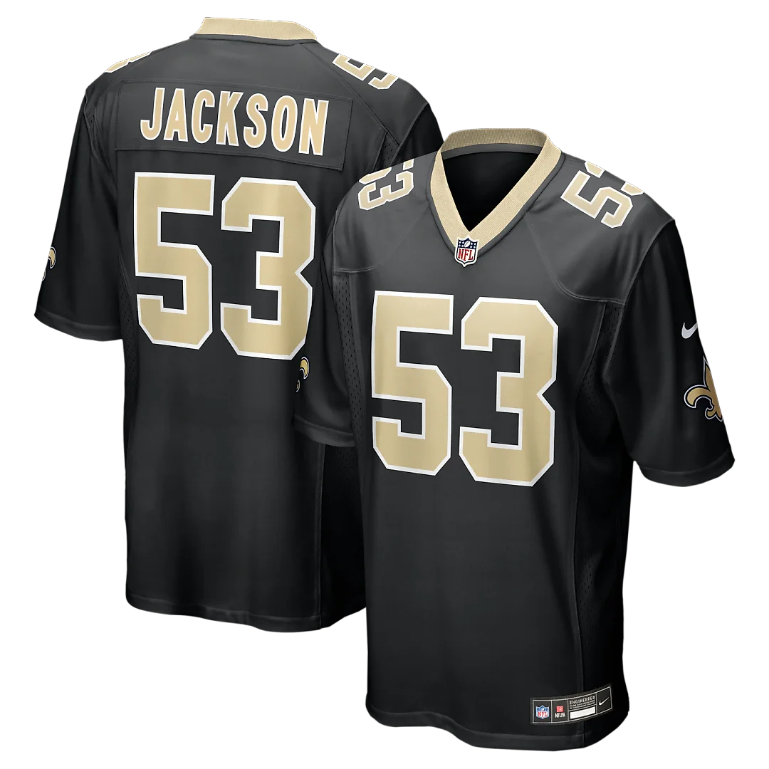 Zennovawear Rickey Jackson New Orleans Saints Retired Player Jersey - Black