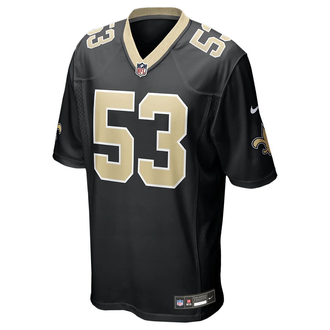 Zennovawear Rickey Jackson New Orleans Saints Retired Player Jersey - Black